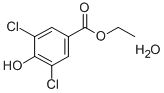 ETHYL3,5-DICHLORO-4-HYDROXYBENZOATE수화물 구조식 이미지