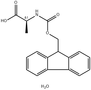 N-(9-FLUORENYLMETHOXYCARBONYL)-L-ALANIN& 구조식 이미지