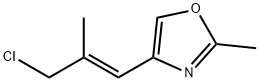 4-(3-CHLORO-2-METHYLPROP-1-ENYL)-2-METHYL-1,3-OXAZOLE Structure