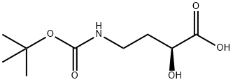 Butanoic acid, 4-[[(1,1-dimethylethoxy)carbonyl]amino]-2-hydroxy-, (2S)- (9CI) Structure