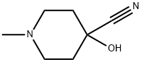 1-METHYL-4-HYDROXY-PIPERIDINE-4-CARBONITRILE Structure