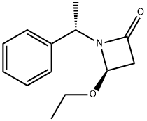 2-Azetidinone,4-ethoxy-1-[(1S)-1-phenylethyl]-,(4R)-(9CI) Structure