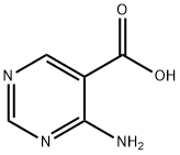 4-AMINOPYRIMIDINE-5-CARBOXYLIC ACID 구조식 이미지