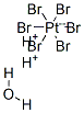 HYDROGEN HEXABROMOPLATINATE(IV) HYDRATE,  99.9% Structure