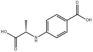 Benzoic acid, 4-[[(1S)-1-carboxyethyl]amino]- (9CI) Structure