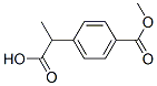 Benzeneacetic acid, 4-(methoxycarbonyl)--alpha--methyl- (9CI) Structure