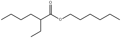 hexyl 2-ethylhexanoate Structure