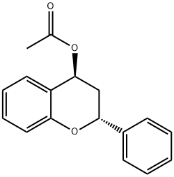 trans-Flavan-4-ol아세테이트 구조식 이미지