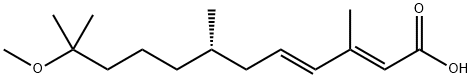 (2E,4E)-11-methoxy-3,7,11-trimethyl-dodeca-2,4-dienoic acid 구조식 이미지