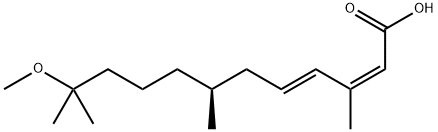 (2E,4E)-11-methoxy-3,7,11-trimethyl-dodeca-2,4-dienoic acid Structure