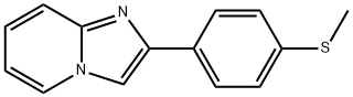 2-(p-메틸티오페닐)이미다조(1,2-a)피리딘 구조식 이미지