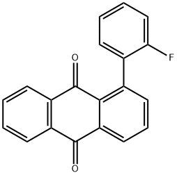 1-(2-Fluorophenyl)-9,10-anthraquinone Structure