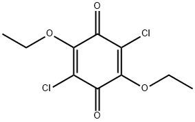 2,5-디클로로-3,6-디에톡시-1,4-벤조퀴논 구조식 이미지