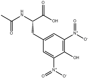 N-Acetyl-3,5-dinitro-L-tyrosine Structure