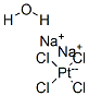 SODIUM TETRACHLOROPLATINATE(II) HYDRATE Structure