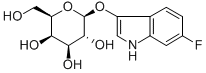 6-Fluoro-3-indolyl-b-D-galactopyranoside Structure