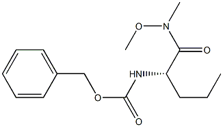 [(1S)-1-[(MethoxyMethylaMino)carbonyl]butyl]carbaMic Acid Benzyl Ester Structure