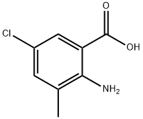 2-Amino-5-chloro-3-methylbenzoic acid 구조식 이미지