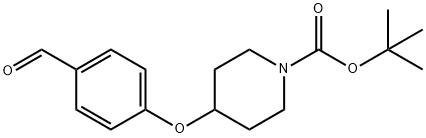 4-(4-FORMYL-PHENOXY)-PIPERIDINE-1-CARBOXYLICACIDTERT-부틸에스테르 구조식 이미지