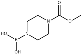 1-Piperazinecarboxylicacid,4-borono-,1-methylester(9CI) Structure