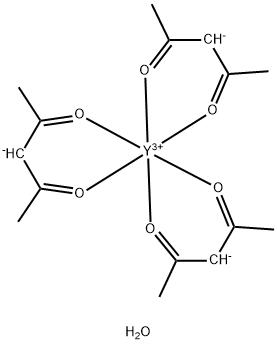 TRIS(ACETYLACETONATO)YTTRIUM N-HYDRATE Structure