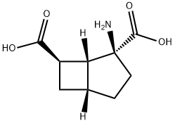 Bicyclo[3.2.0]heptane-2,7-dicarboxylic acid, 2-amino-, (1R,2S,5R,7R)- (9CI) Structure