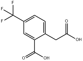 2-carboxymethyl-5-trifluoromethyl-benzoic acid Structure