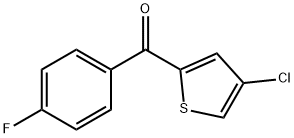 (4-Chlorothiophen-2-yl)(4-fluorophenyl)methanone Structure