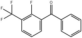 2-FLUORO-3-(TRIFLUOROMETHYL)BENZOPHENONE Structure