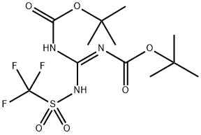 1,3-DI-BOC-2-(TRIFLUOROMETHYLSULFONYL)GUANIDINE Structure