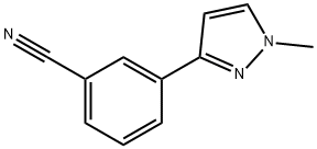 3-(1-메틸-1H-피라졸-3-일)벤조니트릴 구조식 이미지