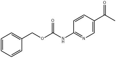 벤질(5-ACETYLPYRIDIN-2-YL)카바메이트 구조식 이미지