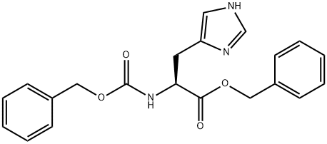 NA-CBZ-N-IM-BENZYL-L-HISTIDINE Structure