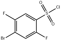 4-BROMO-2,5-DIFLUOROBENZENESULFONYL CHLORIDE Structure