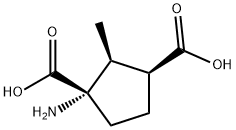 1,3-Cyclopentanedicarboxylicacid,1-amino-2-methyl-,(1S,2S,3S)-(9CI) Structure