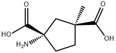 1,3-Cyclopentanedicarboxylicacid,1-amino-3-methyl-,(1S,3S)-(9CI) 구조식 이미지