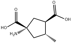 1,3-Cyclopentanedicarboxylicacid,1-amino-4-methyl-,(1S,3R,4R)-(9CI) 구조식 이미지