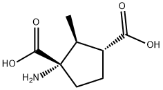 1,3-Cyclopentanedicarboxylicacid,1-amino-2-methyl-,(1S,2S,3R)-(9CI) 구조식 이미지