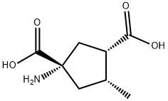 1,3-Cyclopentanedicarboxylicacid,1-amino-4-methyl-,(1S,3S,4R)-(9CI) Structure