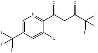 1-[3-CHLORO-5-(TRIFLUOROMETHYL)-2-PYRIDINYL]-4,4,4-TRIFLUORO-1,3-BUTANEDIONE Structure