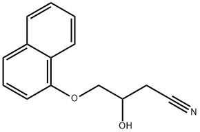 3-hydroxy-4-(1-naphthyloxy)butyronitrile  Structure
