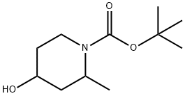 tert-butyl 4-hydroxy-2-Methylpiperidine-1-carboxylate Structure