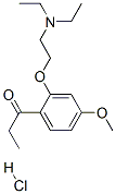 1-[2-(2-diethylaminoethoxy)-4-methoxy-phenyl]propan-1-one hydrochlorid e Structure