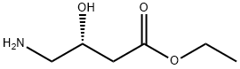 Butanoic acid, 4-amino-3-hydroxy-, ethyl ester, (3R)- Structure