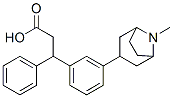 3-[3-(8-methyl-8-azabicyclo[3.2.1]oct-3-yl)phenyl]-3-phenyl-propanoic acid Structure