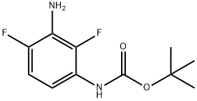 CarbaMicacid,(3-aMino-2,4-디플루오로페닐)-,1,1-디메틸에틸에스테르 구조식 이미지