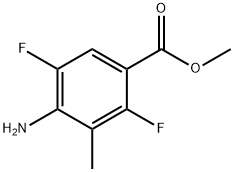 Benzoic acid, 4-amino-2,5-difluoro-3-methyl-, methyl ester (9CI) Structure