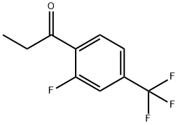 2'-FLUORO-4'-(TRIFLUOROMETHYL)PROPIOPHENONE Structure