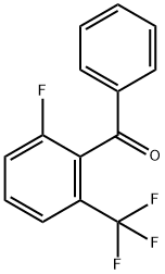 2-FLUORO-6-(TRIFLUOROMETHYL)BENZOPHENONE 구조식 이미지