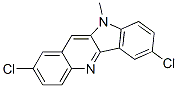 2,7-DICHLORO-10-METHYL-10H-INDOLO[3,2-B]QUINOLINE Structure